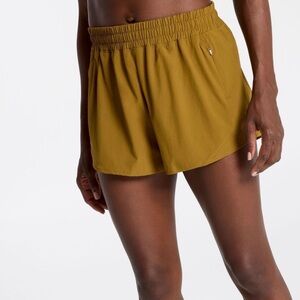 Alia Mustard Athletic Shorts